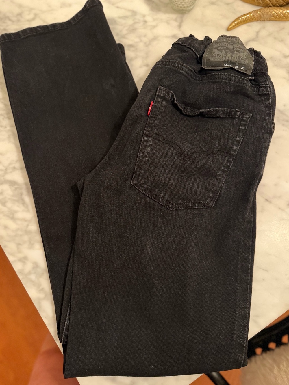 Boy's Black Jeans with Elastic Waistband - Levi's